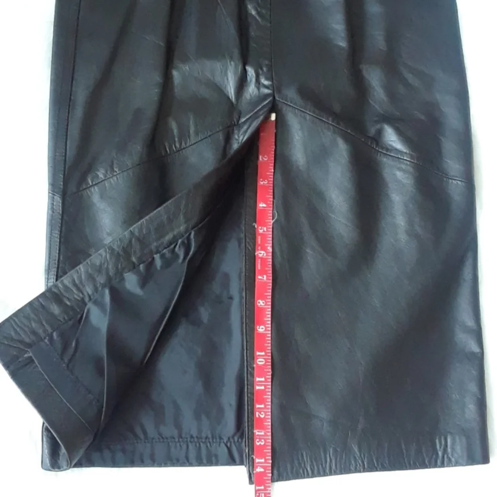 Berman's VINTAGE Leather Pencil Skirt